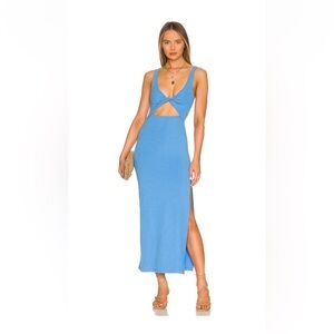 L*Space Blue Backless Maxi Dress